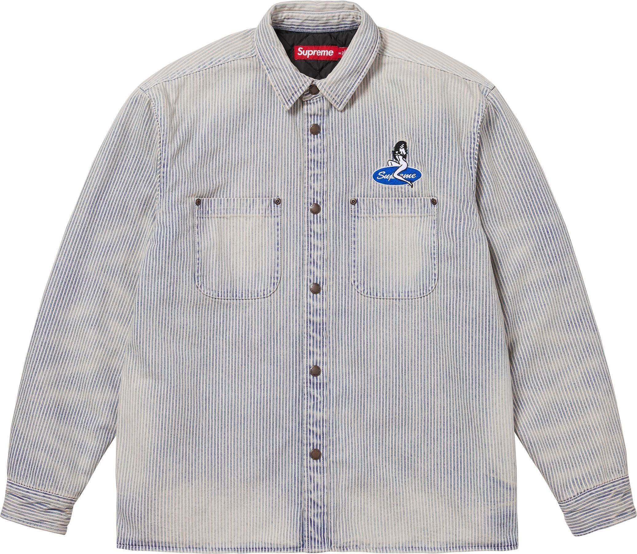 Quilted Lined Denim Snap Shirt view 7